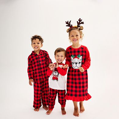 Kids 4-14 Jammies For Your Families® Notch Top & Bottoms Pajama Set by Cuddl Duds®