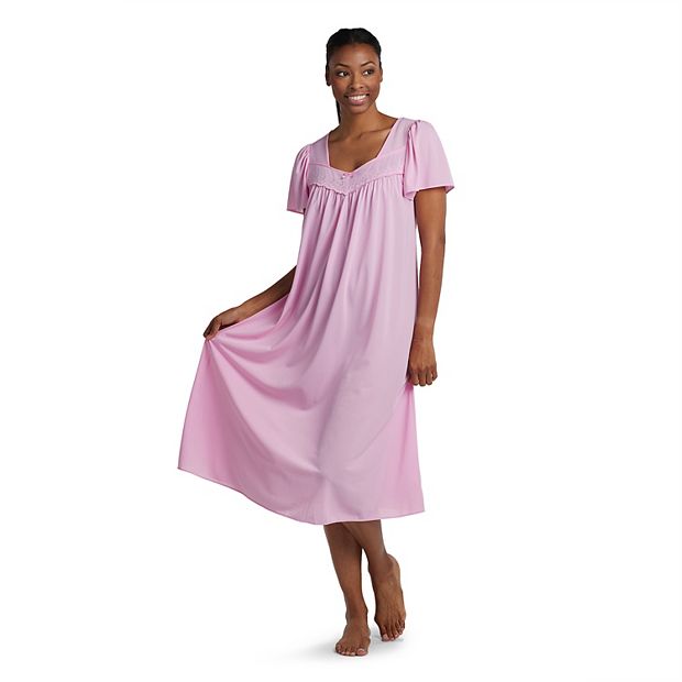 Petite Miss Elaine Essentials Short Sleeve Nightgown