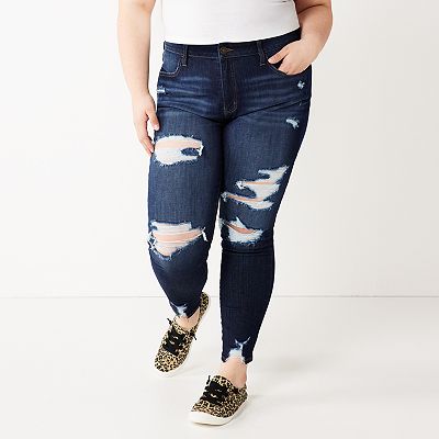 Kohls jeggings plus size best sale