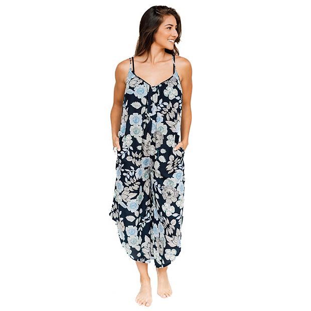 Women's J. Valdi Flowy Jumpsuit Swim Coverup