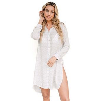 Women's J. Valdi Tie-Front Cover-Up Swim Dress