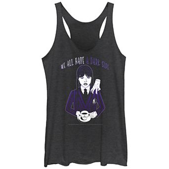 Juniors' Wednesday A Dark Side Tank Top