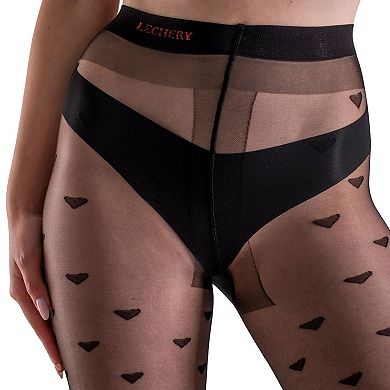 LECHERY® Heart 1 Pair of Tights
