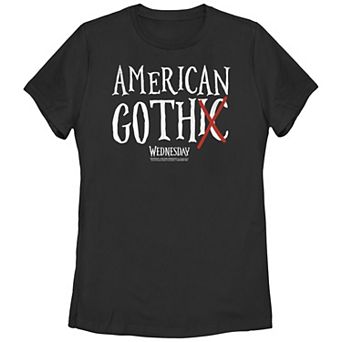 Juniors' Wednesday American Goth Tee