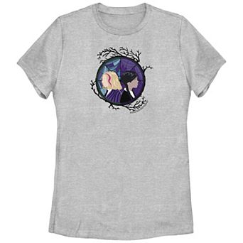 Juniors' Wednesday and Enid Stained Web Tee