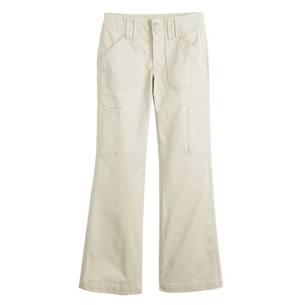 Girls 7-16 Vanilla Star Cargo Flare Pants