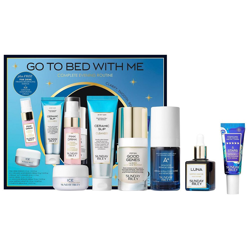 SUNDAY RILEY Go To Bed With Me Anti-Aging Night Routine