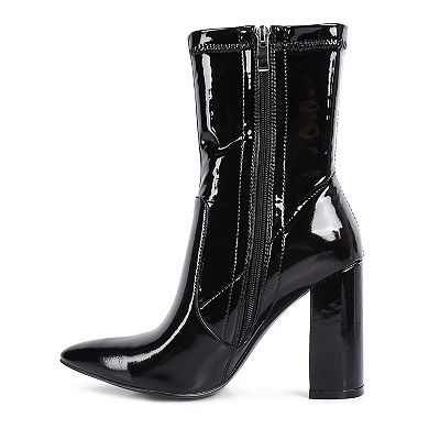 London Rag Women's Block Heel Ankle Boots