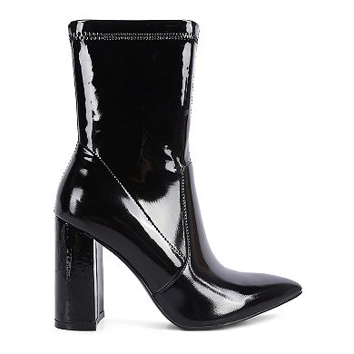 London Rag Women's Block Heel Ankle Boots
