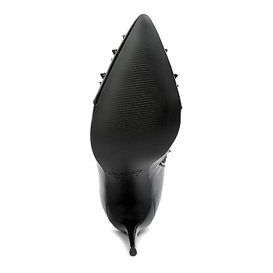 London Rag Forbidden Women's Mid Calf Stiletto Boots