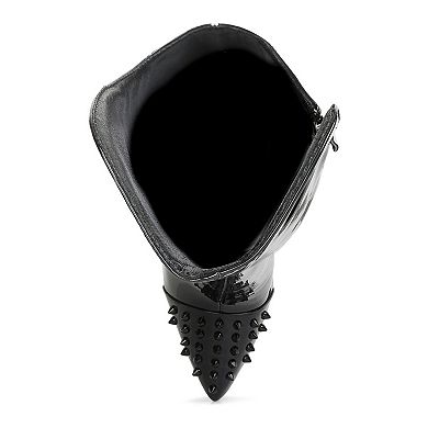 London Rag Forbidden Women's Mid Calf Stiletto Boots