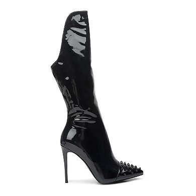 London Rag Forbidden Women's Mid Calf Stiletto Boots