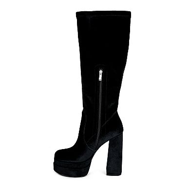 London Rag Lazuli Women's Platform Knee-High Boots