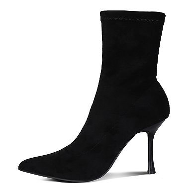 London Rag Tweeple Women's Stiletto Ankle Boots