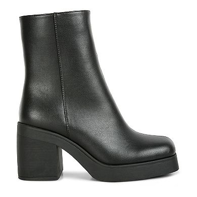 London Rag Sing Collar Women's Heeled Ankle Boots