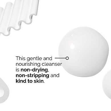 Glycolipid Cream Cleanser for Dry Skin and Makeup Removal