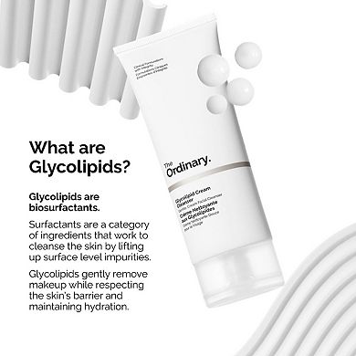 Glycolipid Cream Cleanser for Dry Skin and Makeup Removal