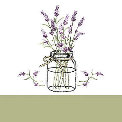 Achim 3-piece Lavender Embellished Tier & Swag Window Curtain Set