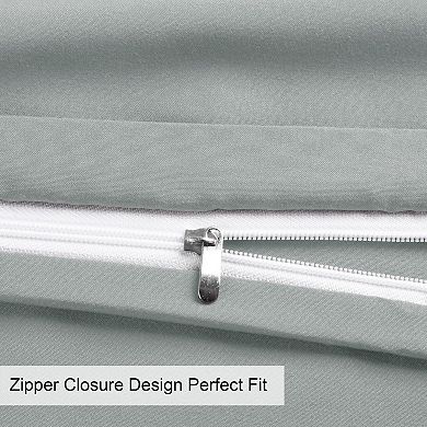 PiccoCasa 1800 Microfiber Breathable Zippered Pillowcases Set of 2 Standard(20"x26")
