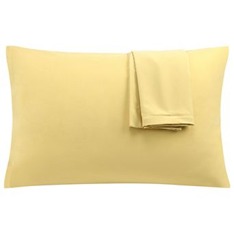 PiccoCasa 1800 Microfiber Breathable Zippered Pillowcases Set of 2 Standard(20"x26")