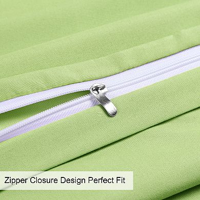 PiccoCasa 1800 Microfiber Breathable Zippered Pillowcases Set of 2 Travel(14"x20")