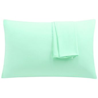 PiccoCasa 1800 Microfiber Breathable Zippered Pillowcases Set of 2 Travel(14"x20")