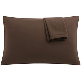 PiccoCasa 1800 Microfiber Breathable Zippered Pillowcases Set of 2 Travel(14"x20")