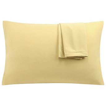 PiccoCasa 1800 Microfiber Breathable Zippered Pillowcases Set of 2 Travel(14"x20")