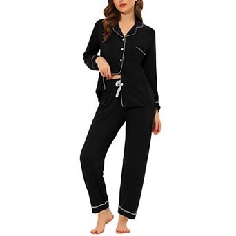 Women's Pajama Sleep Shirt Nightwear Sleepwear Lounge Modal Pj Sets
