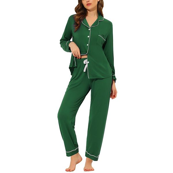 Women's Pajama Sleep Shirt Nightwear Sleepwear Lounge Modal Pj Sets