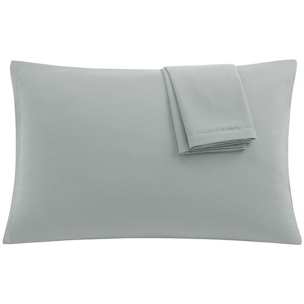 PiccoCasa 1800 Microfiber Breathable Zippered Pillowcases Set of 2 King