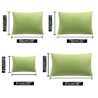 PiccoCasa 1800 Microfiber Breathable Zippered Pillowcases Set of 2 Queen(20"x30")