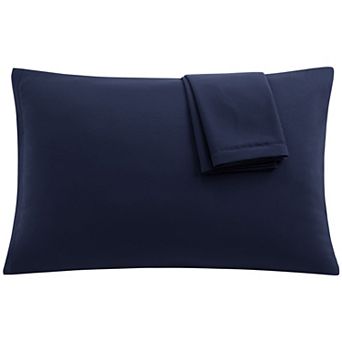 PiccoCasa 1800 Microfiber Breathable Zippered Pillowcases Set of 2 Queen(20"x30")