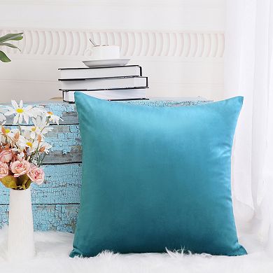 PiccoCasa Velvet Throw Pillow Cover Decors Throw Cushion Cover Square Pillowcase for Sofa Couch