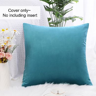 PiccoCasa Velvet Throw Pillow Cover Decors Throw Cushion Cover Square Pillowcase for Sofa Couch