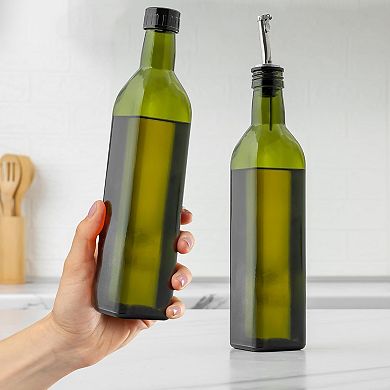 Zulay Kitchen Olive Oil Dispenser Bottle with Accessories