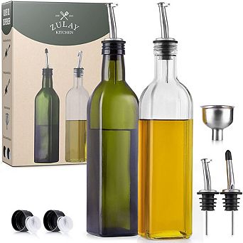 Zulay Kitchen Olive Oil Dispenser Bottle with Accessories