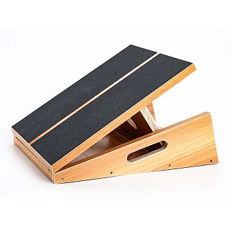 Professional Wooden Slant Board, Calf Stretcher with Extra Side-Handle, Full Coverage