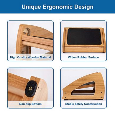 3 Adjustable Heights Under Desk Footrest, Improves Posture And Blood Circulation, Hold Up To 400lbs