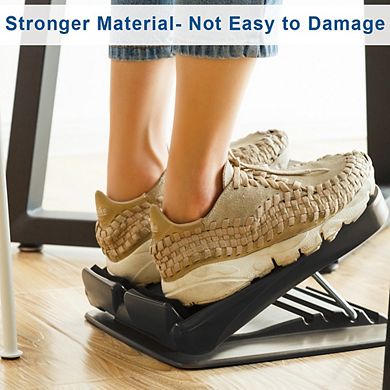 Plastic Portable Slant Board, Portable & Adjustable Incline Foot Stool