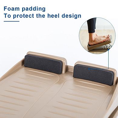 Plastic Portable Slant Board, Portable & Adjustable Incline Foot Stool