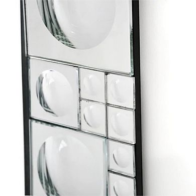 Camden Isle Bubbles 31.5 in. x 37.8 in. Casual Rectangle Classic Accent Wall Mirror