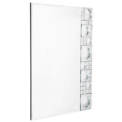 Camden Isle Bubbles 31.5 in. x 37.8 in. Casual Rectangle Classic Accent Wall Mirror