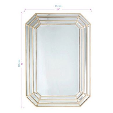 Camden Isle Webbed 28 in. x 40 in. Casual Rectangle Classic Accent Wall Mirror