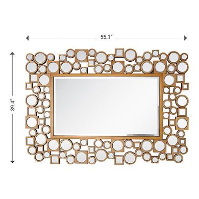 Camden Isle Palacios 39.4 in. x 55.1 in. Casual Rectangle Framed Classic Accent Wall Mirror