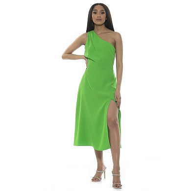 Women's ALEXIA ADMOR Fay One-Shoulder Midi Fit & Flare Dress