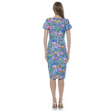 Women's ALEXIA ADMOR Odette Midi Sheath Dress