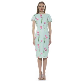 Women's ALEXIA ADMOR Odette Midi Sheath Dress