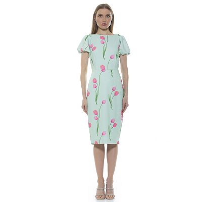 Women's ALEXIA ADMOR Odette Midi Sheath Dress