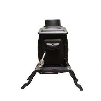 US Stove Company Rustic 900 Square Foot Clean Burning Cast Iron Log Wood Stove